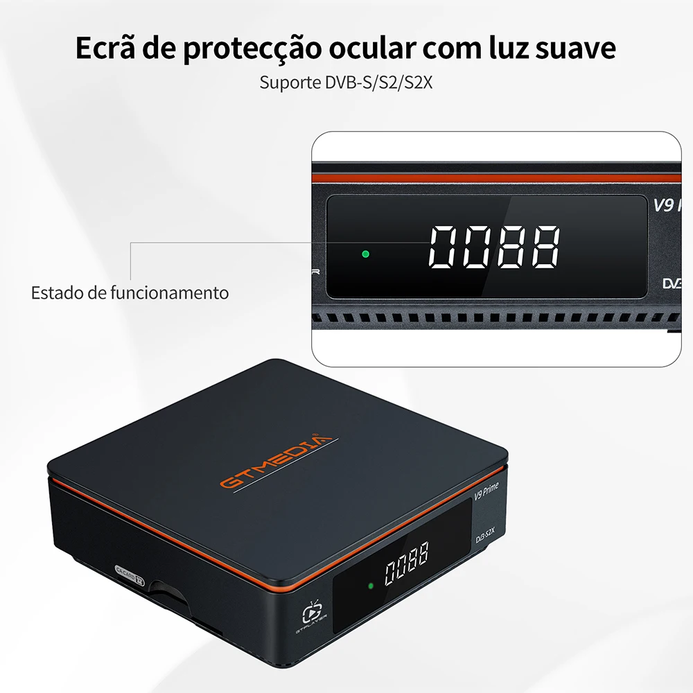 GTMEDIA V9 Prime спутниковый ресивер DVB-S/S2/S2X, 1080P VCM/ACM/Multi-stream/T2-MI поддержка BISS auto roll, Встроенный 2,4G WIFI