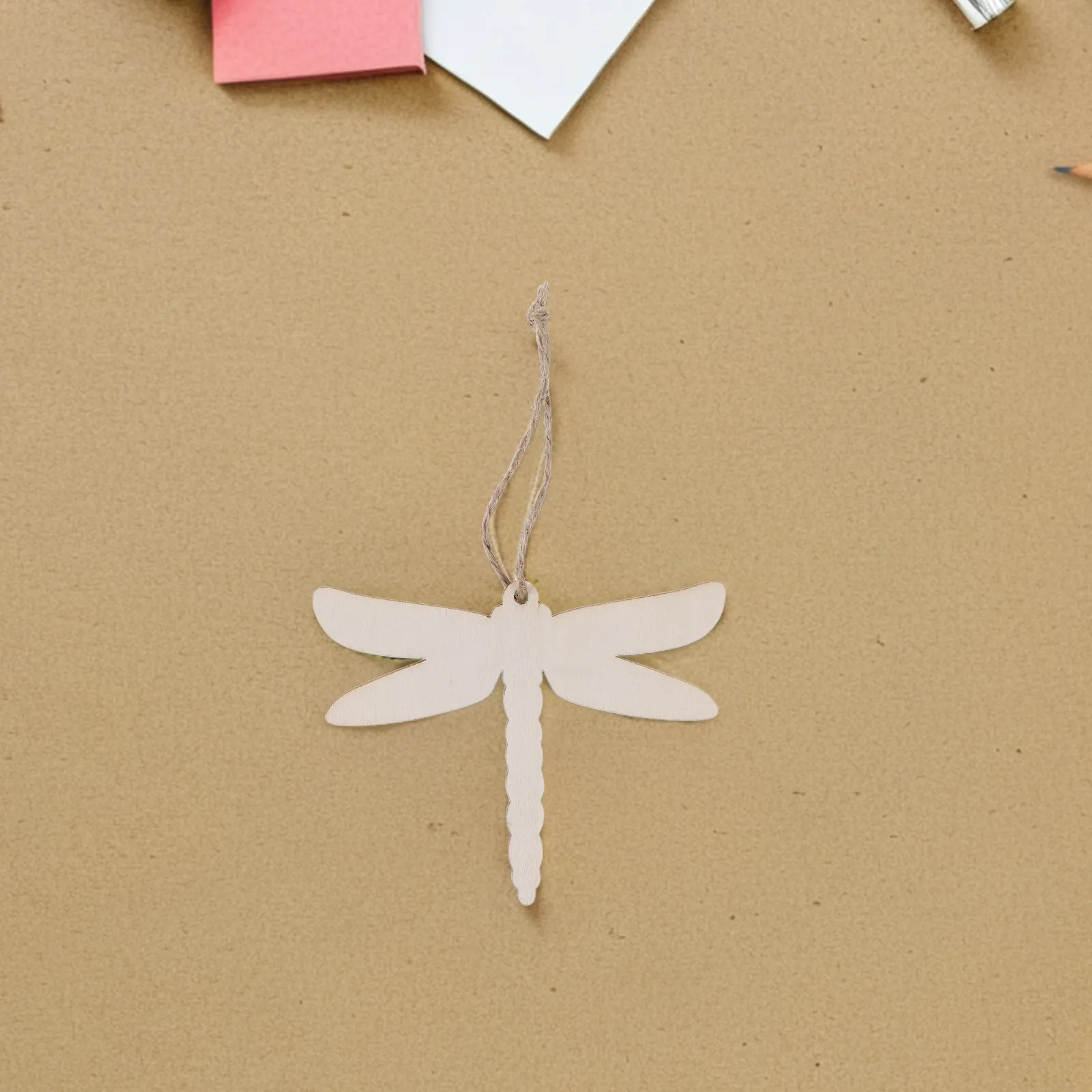 20Pcs Wooden Dragonfly Cutouts Blank Tiny Craft Decorations for DIY Home Office Classroom Bulletin Board Wall Door Hanging