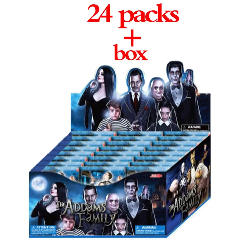 

2-24 Pieces Anime Wednesday Adams Family Blind Box Mystery Character Handmade PVC Model Decorative Toys Halloween Gift Set