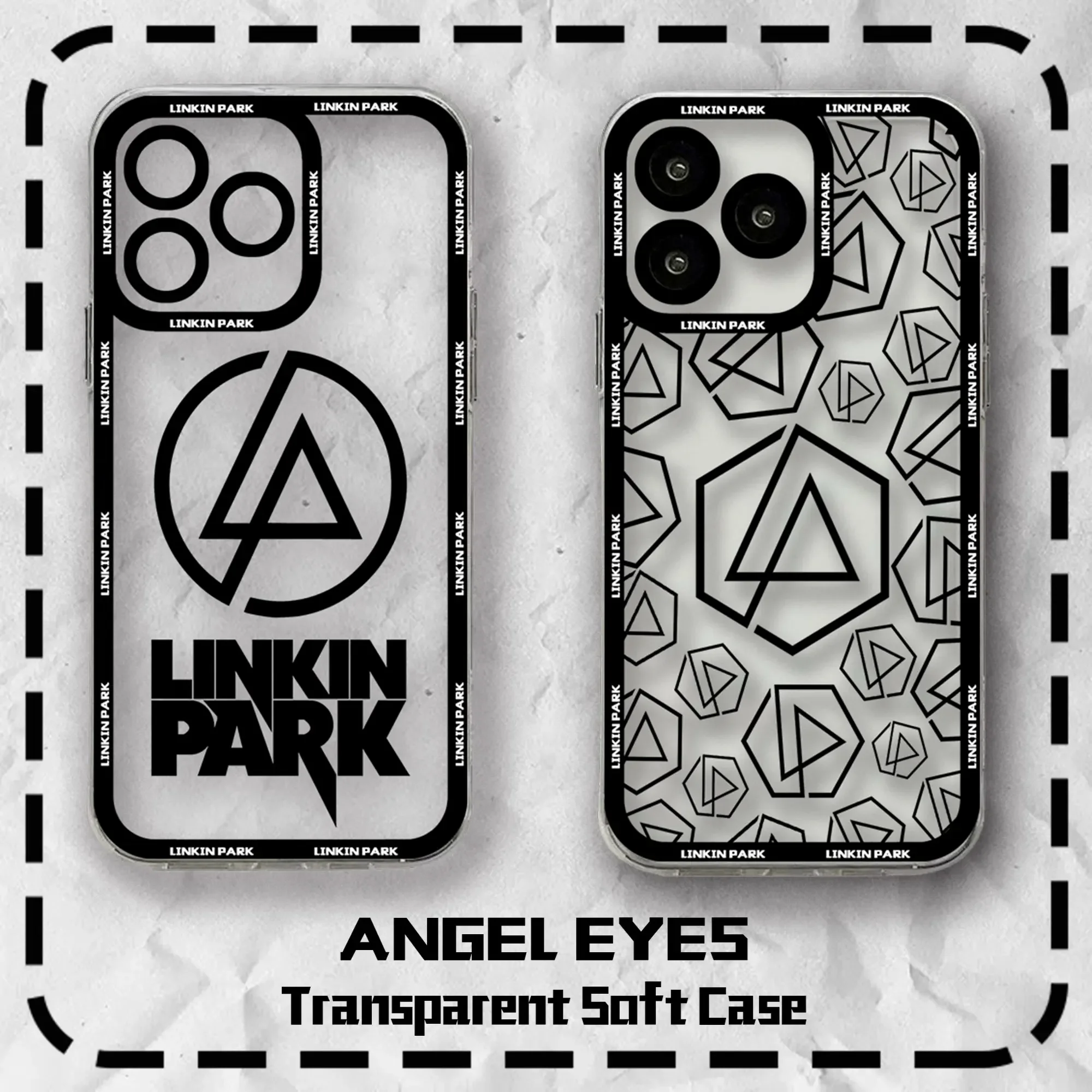 Band L-Linkin P-Park Hot Cool Phone Case For iPhone 15 14 13 12 11 Mini Pro Max X XR XSMax 6S 6 7 8 Plus SE20 Transparent Cover