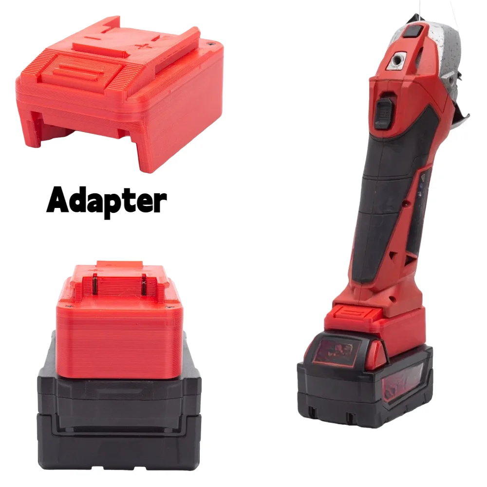 Адаптер-преобразователь для аккумулятора Milwaukee 18 В 48-11-1820/1822/1840/1850/1852/1860/1862 для электрической дрели OZITO 18 В (только адаптер)