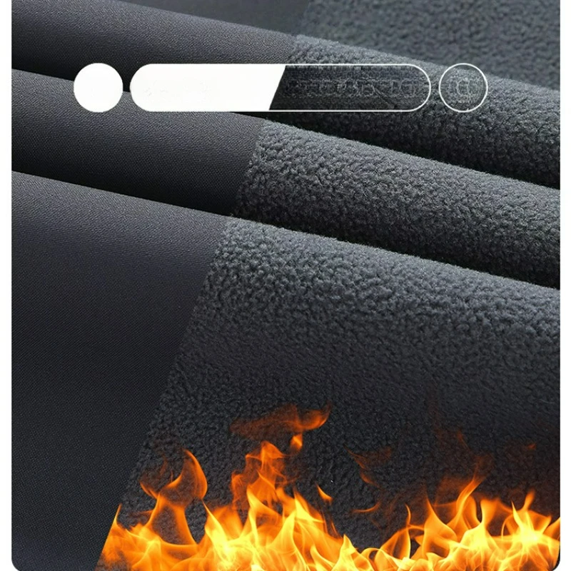 سترة شتوية دافئة من الصوف للرجال بياقة واقفة للمغامرة الخارجية سترة مبطنة مقاومة للماء سترة عصرية مزدوجة الجوانب مقاومة للبرودة