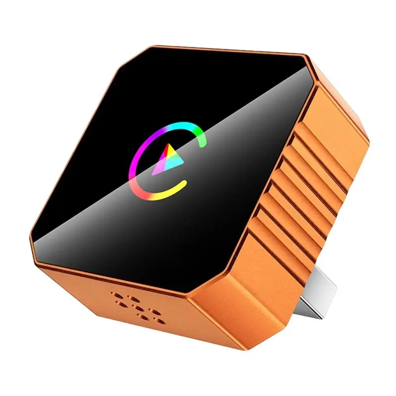 AA60-2In1 Wireless Carplay Adapter Android AUTO Smart AI Box Wifi & Bluetooth5.0+Voice Control Wired To Wireless Carplay