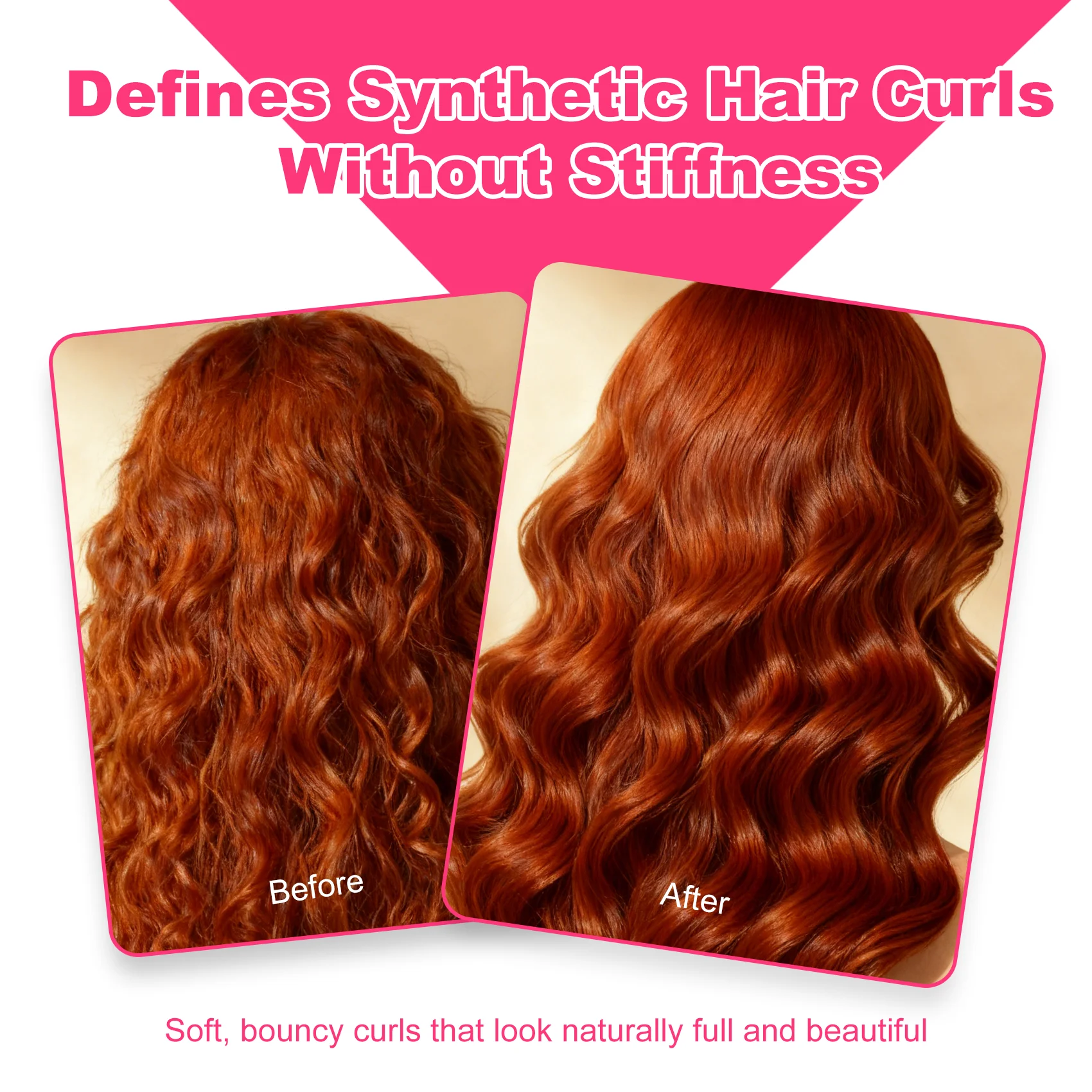 ULROYDA Wig Curl Hold Spray for Synthetic Wigs 100ml Long-Lasting Hold Curl Defining Styling Spray Keeps Wigs Fresh Hair Care