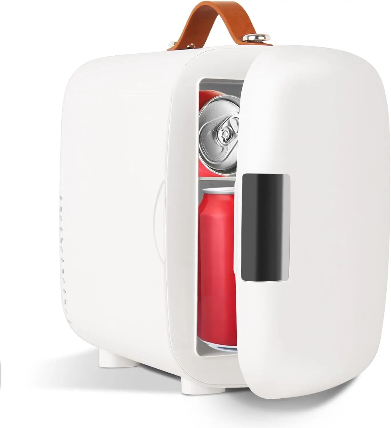 

Portable Mini Fridge 4L for Skincare, Food & Drinks, Cooler & Warmer for Bedroom Office Car