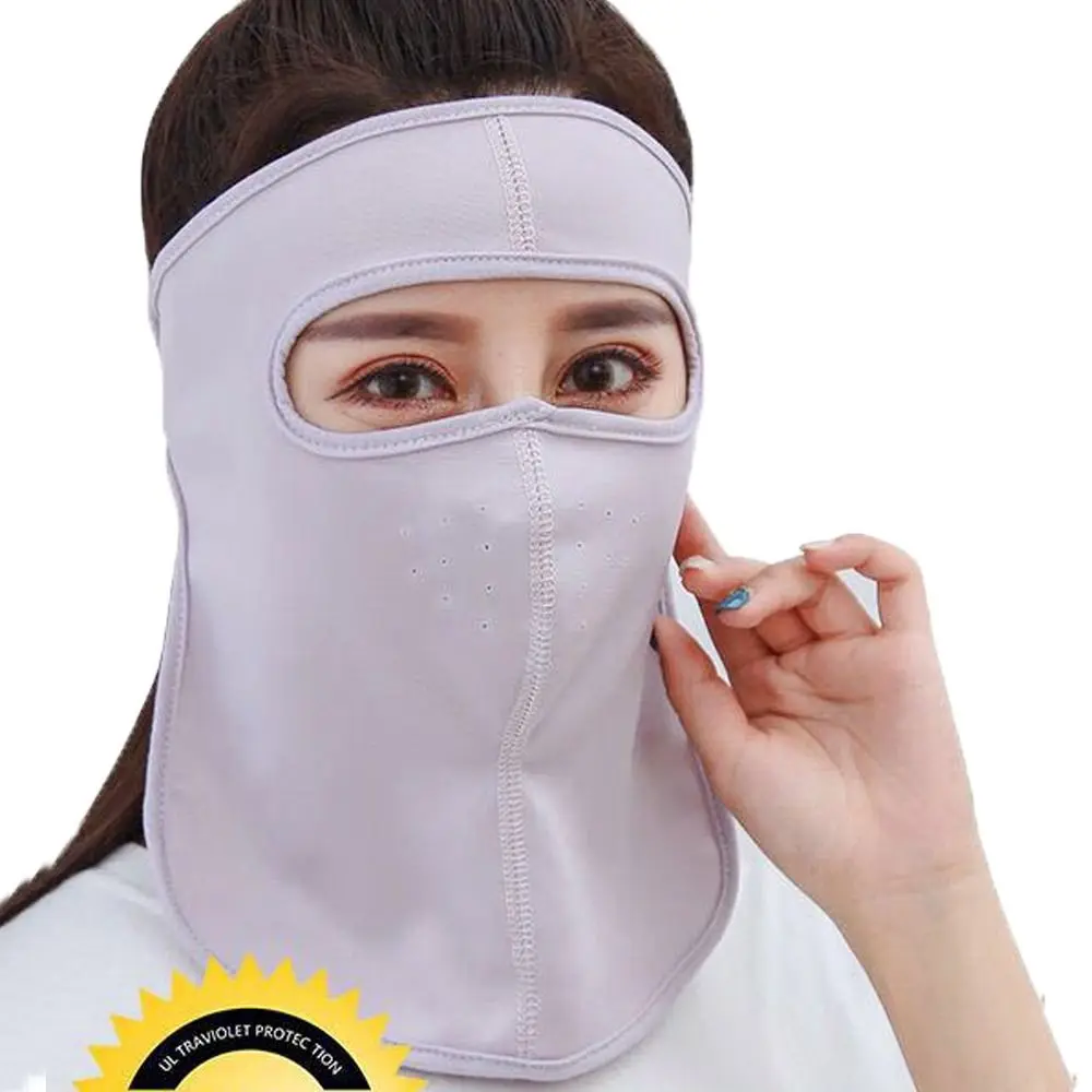 Cover Sunscreen Veil With Neck Flap Face Gini Mask Ice Silk Summer Sunscreen Mask Men Fishing Face Mask Womne Neckline Mask