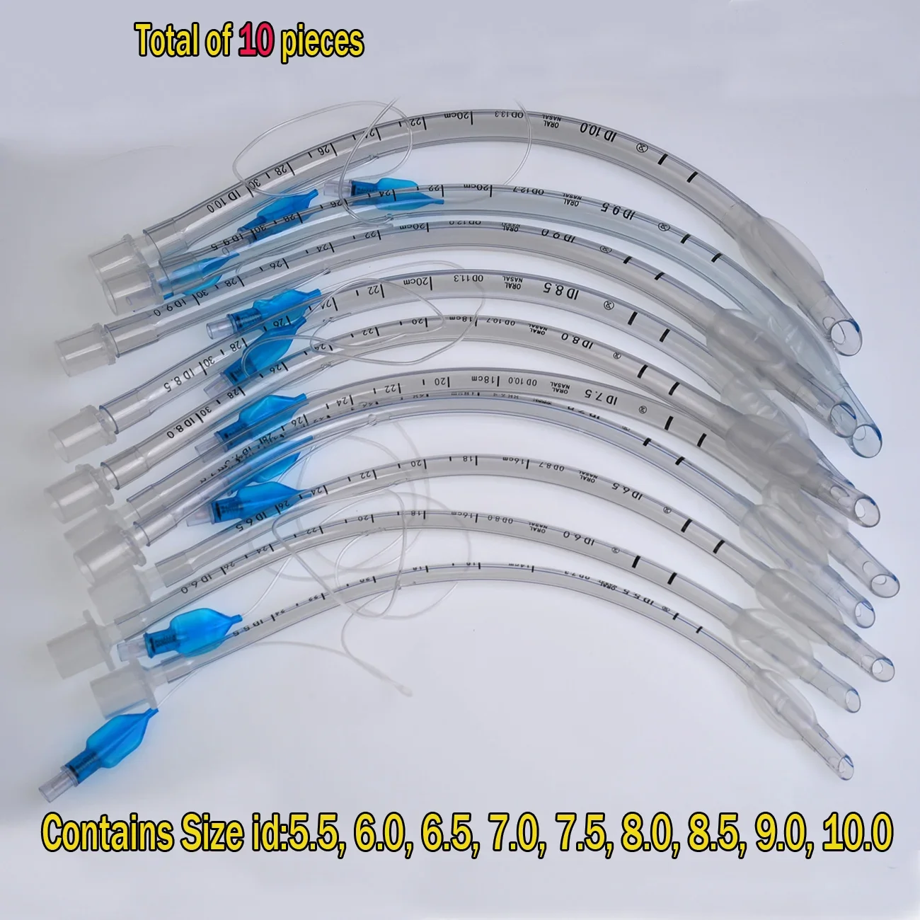 Endotracheal Tube Disposable Animal ET Tubel With Cuff A Complete Set Tube Sterile Veterinary Supplies