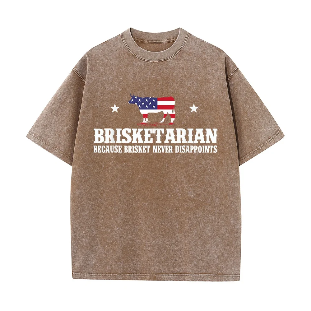 Men's T-Shirts Brisketarian Because Brisket Never Disappoints BBQ Lover T-Shirt Friends New In Tops Custom Shirt Unisex Graphic