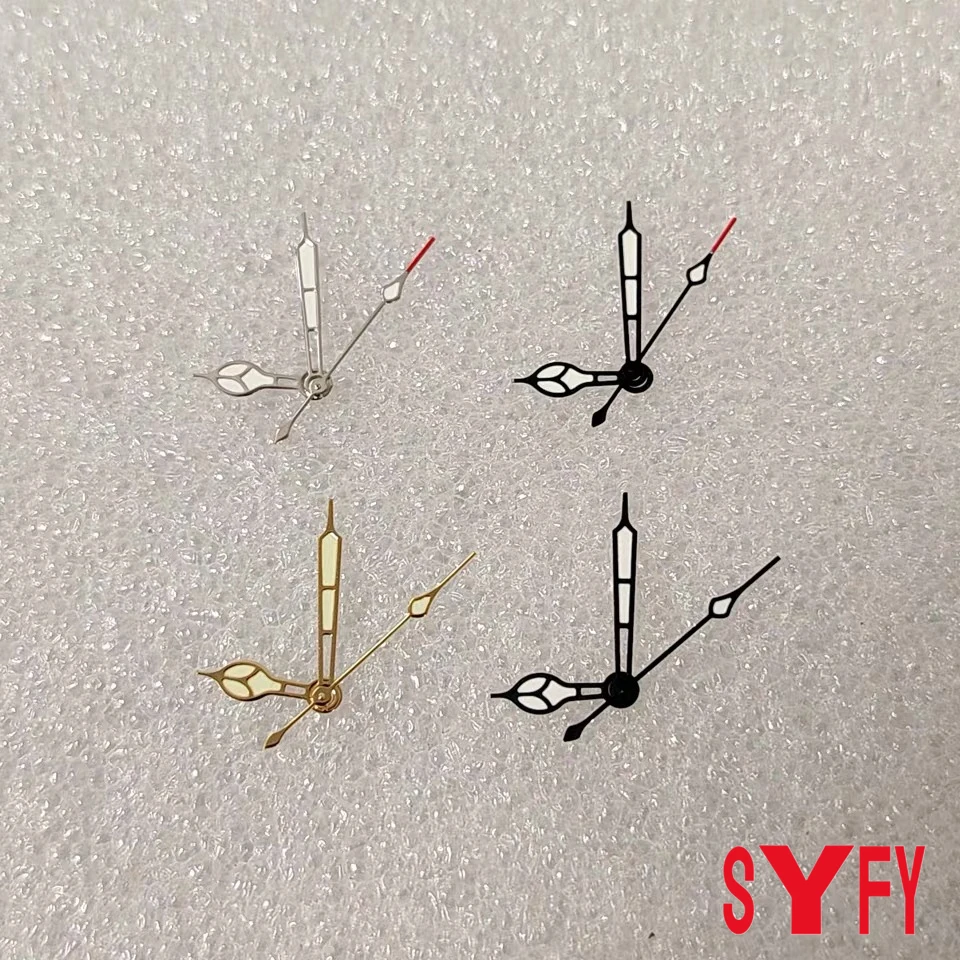 Green Luminous Modified Watch Metal Hands With Silver/Gold Borders Suitable For NH35/NH36/4R/7S SEIKO Movement Watches Pointers