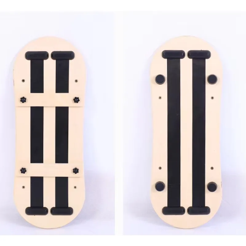 High Quality Wooden Wobble Balance Board Custom logo Balancing Roller Board Cheap Surfing Ski Balance Board