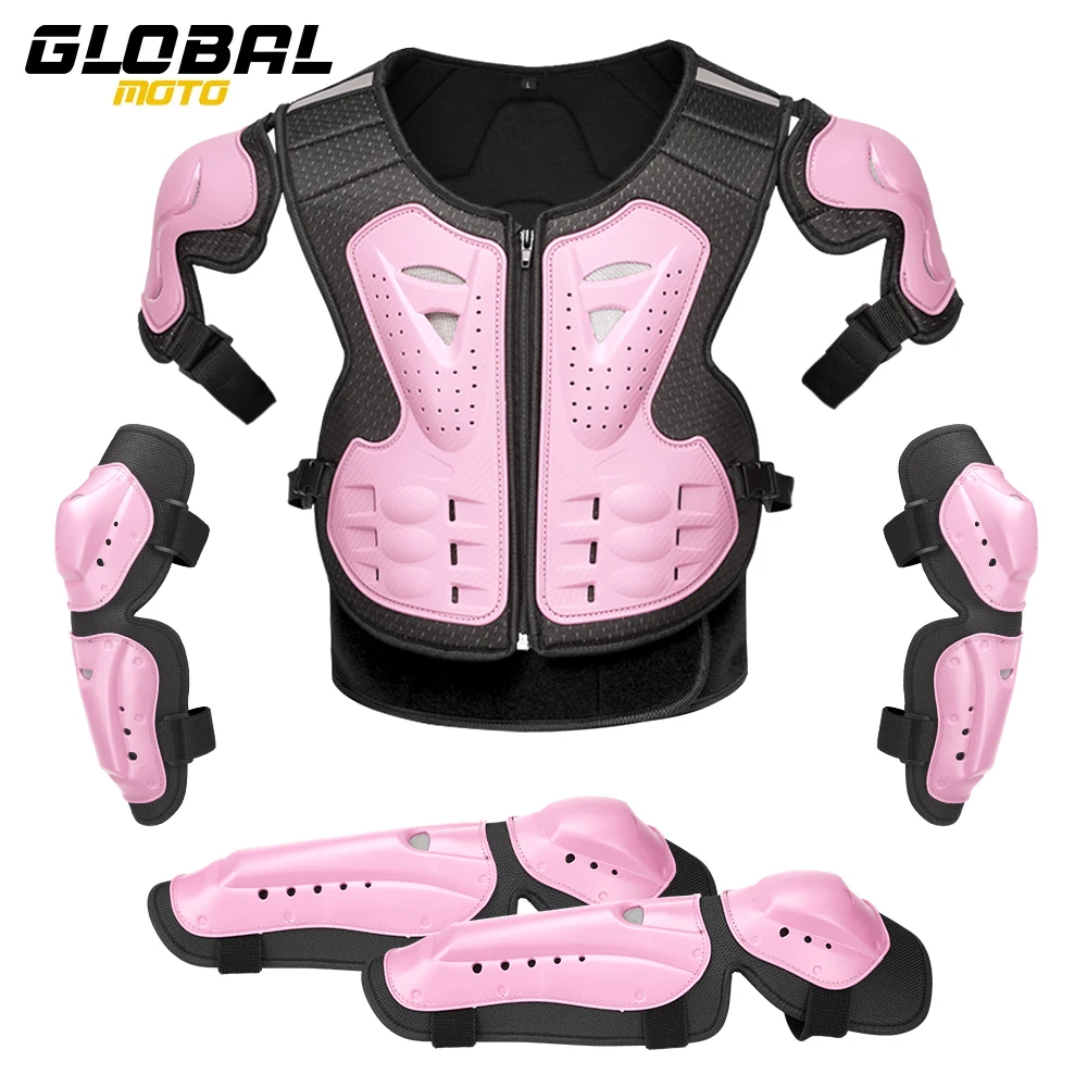 Women's Motorcycle Armor Vest Elbow Knee Pad Motocross Full Body Armor Anti-Fall Motorbike Racing Riding Clothing Wear-Resistant