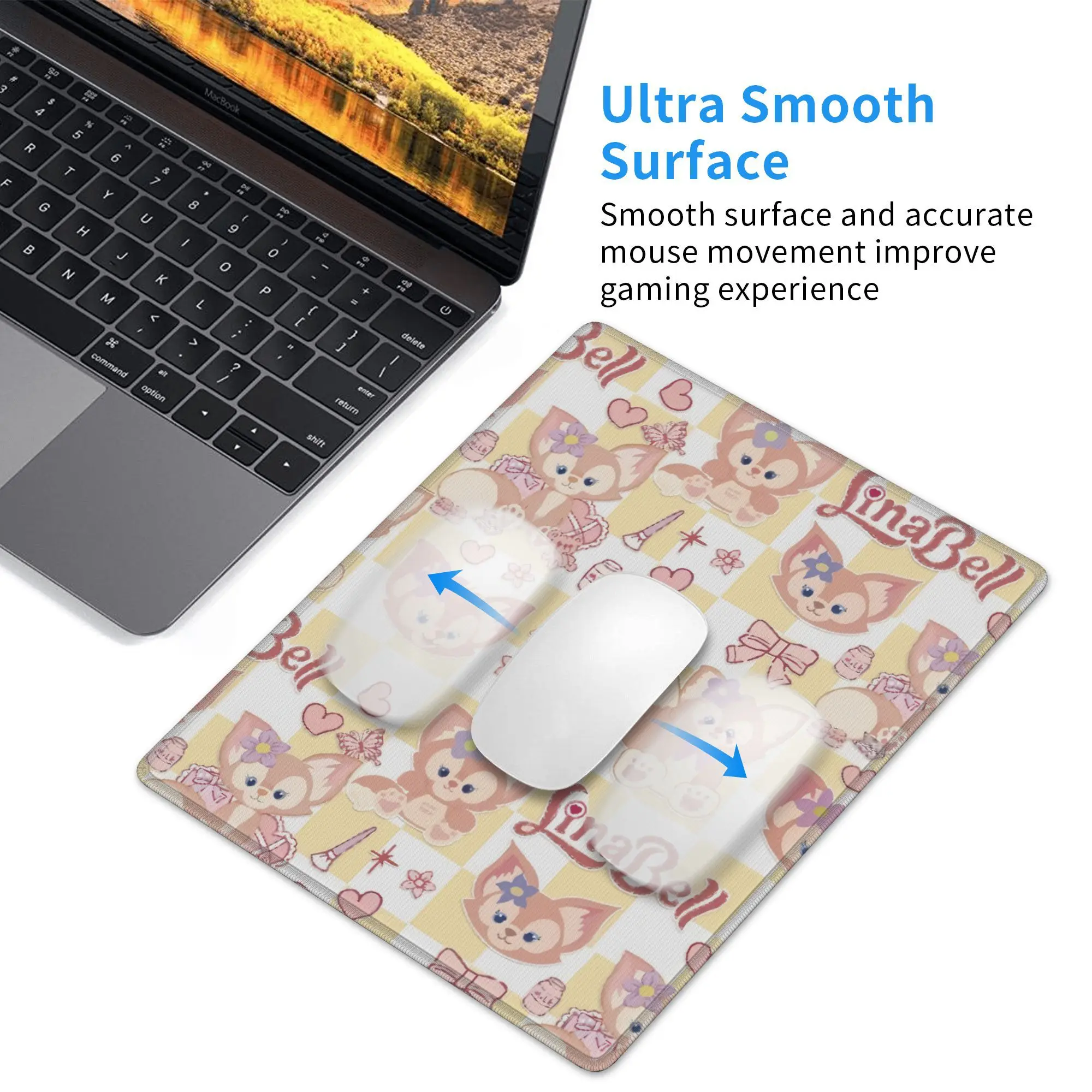 LinaBell Creatieve Universele Antislip Muismat Gaming Muizen Mat Nieuw Bureaukussen Comfortabel Voor Laptop PC