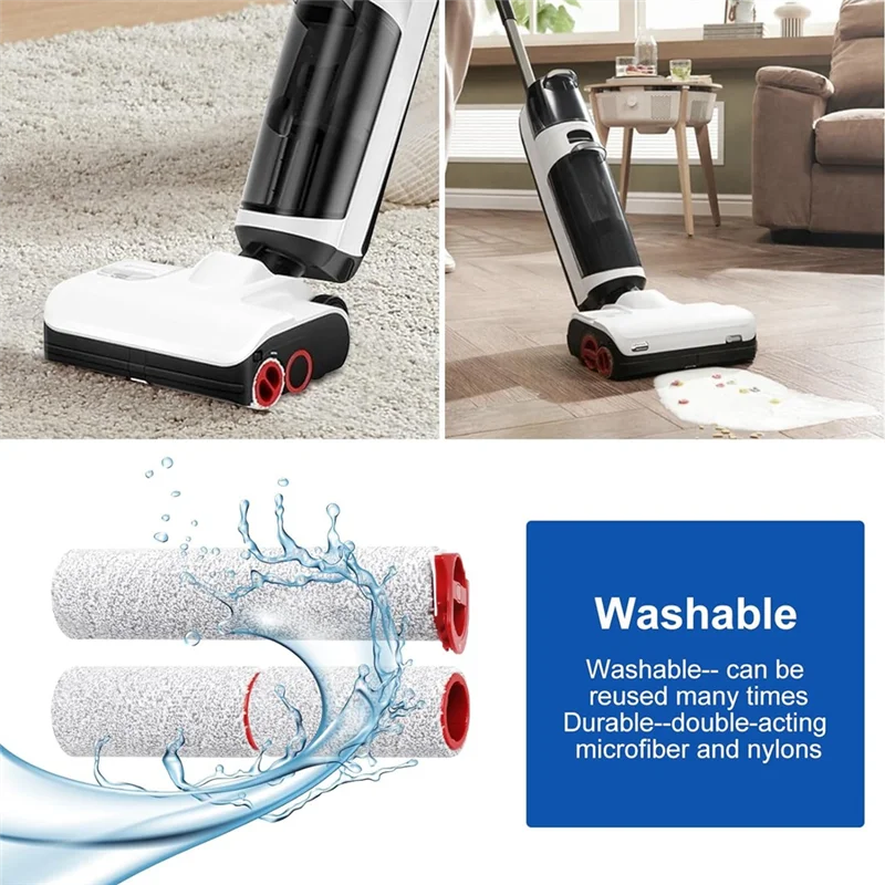 

ABRW-Roller Brush And Hepa Filter Set For Roborock Dyad Pro/Dyad Pro Combo Wet And Dry Vacuum Cleaner Spare Parts