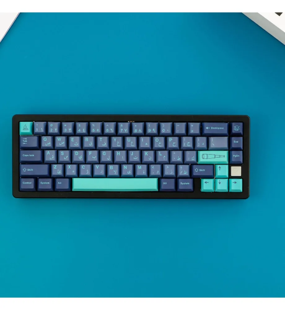 Keycap personality sublimation process suitable for mechanical keyboard sea keycap 134 key PBT material