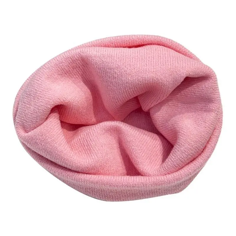 

652F Women Beanie Hats Warm Ear Protector Hat Teens Jacquard Letter Handmade Hat