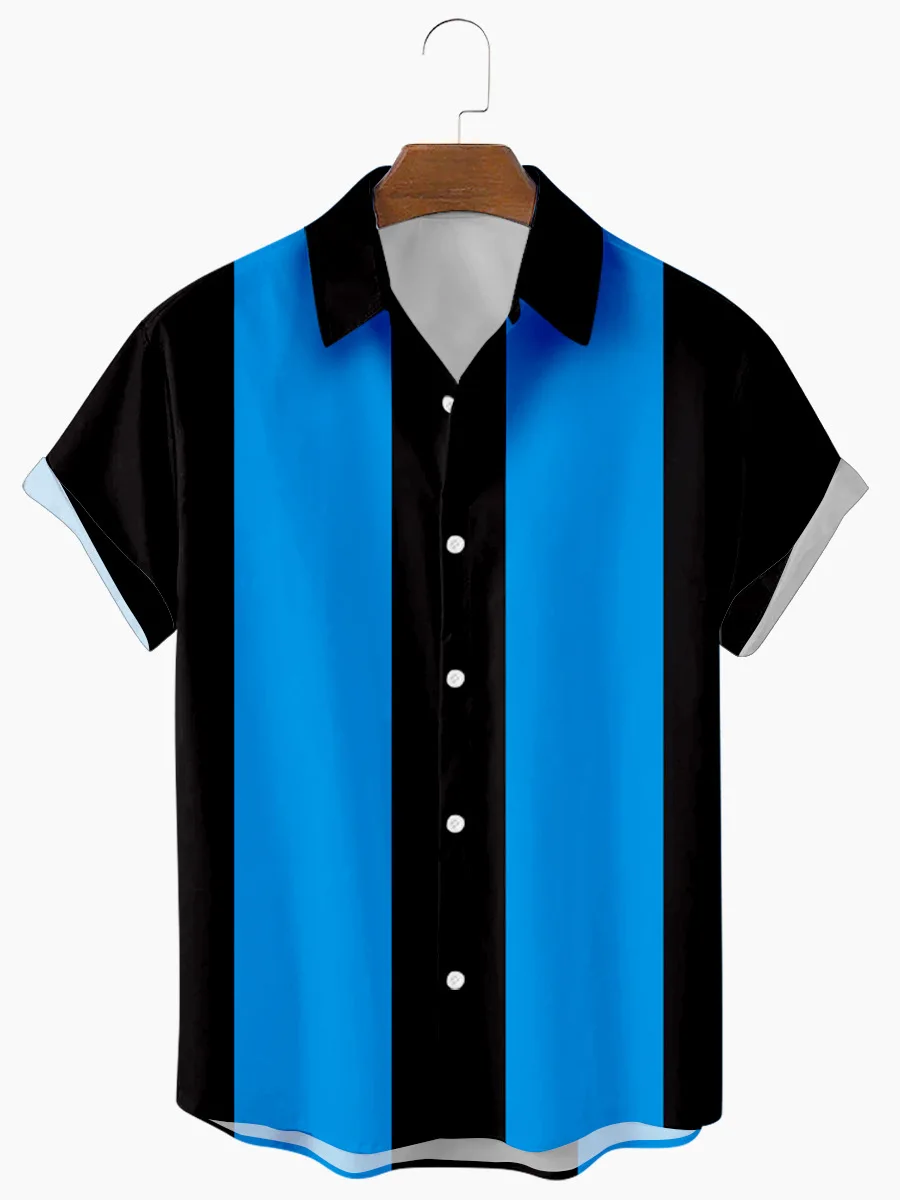 

Simple Printed ort Sve irt Lapel Design Casual Youthful Spring Summer Thin Loose Fit irt for Men