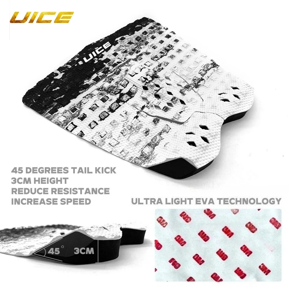 UICE Surf Pad Surfboard Traction Pad Surf Deck Grip Diamond Grooved Ultra Light EVA Surfing Board For SUP Surfboard