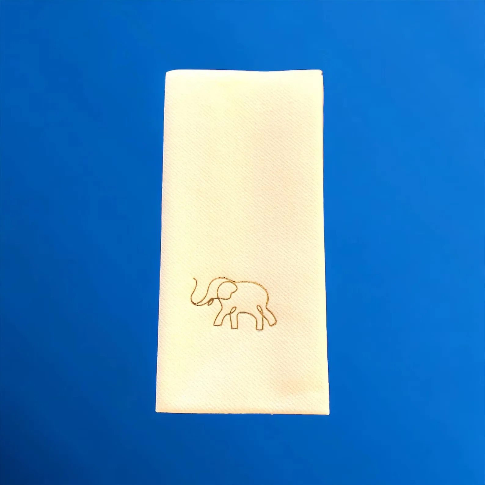 

50pcs Elephant printing napkins, Linen Feel, Party Disposable Cloth Like Dinner Napkins, Custom Dinner Napkins, Soft, Parties, e