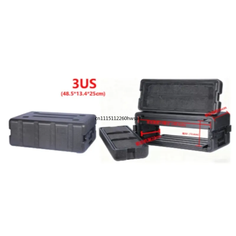 Aviation Hard Case Compatible for PE3US Plastic BBS DVON Wireless Microphone Receiver, Portable Equipment Flight Case