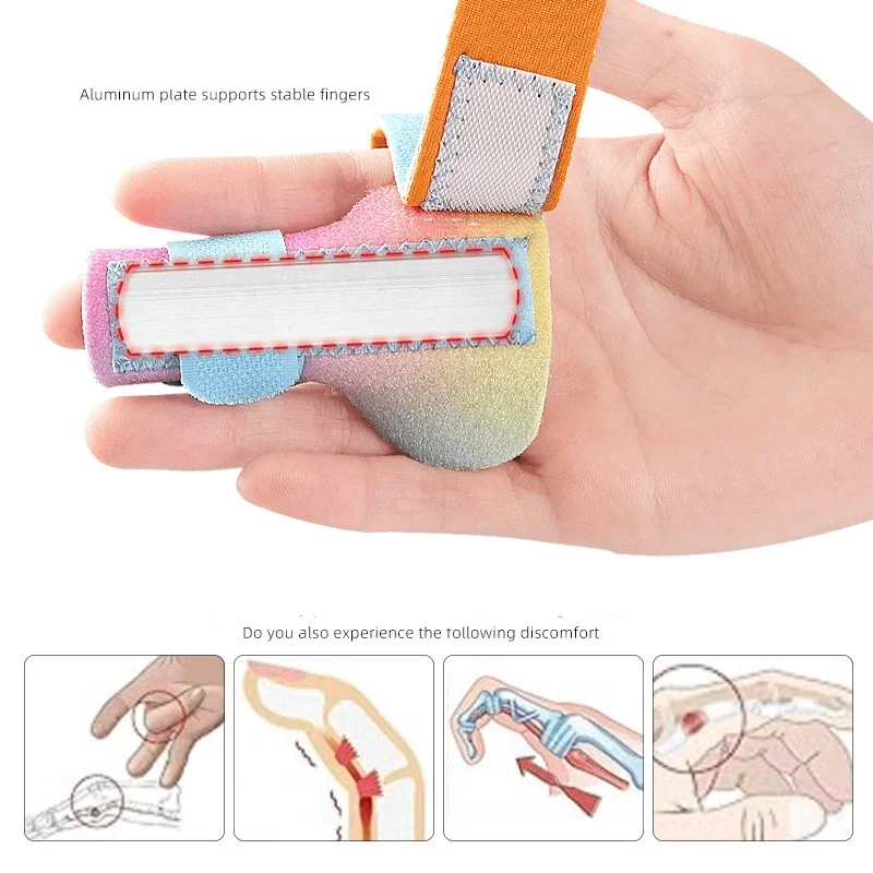 1/2Pcs Pain Relief Trigger Finger Fixation Splint Correction Brace Adjustable Sprain Dislocation Fracture Finger Splint