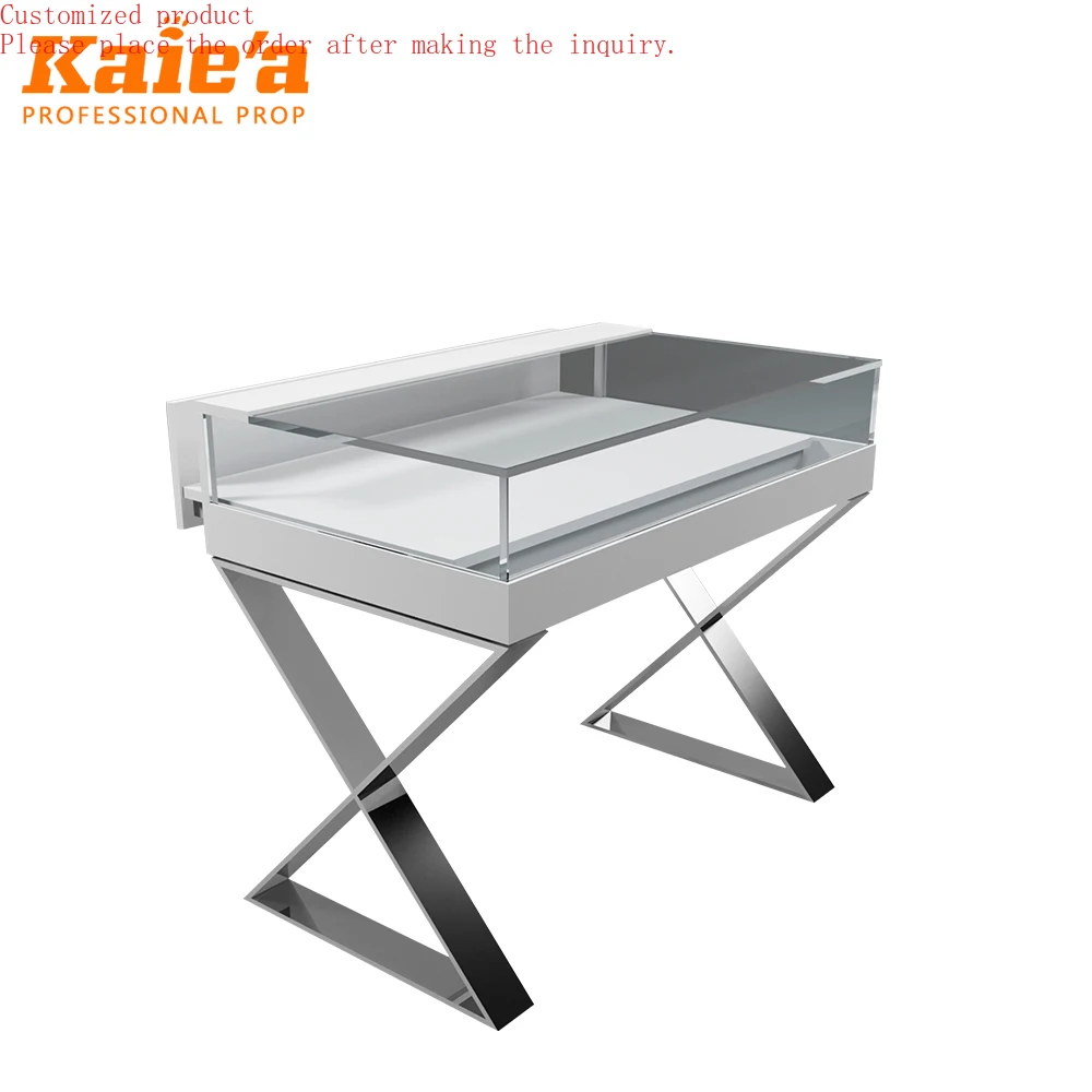 

High-end Jewelry Shop Interior Design Jewelry Store Showcase Stainless Steel Jewellery Stand for Sale