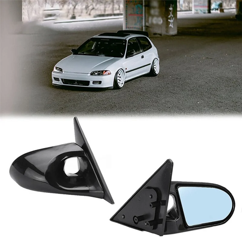 

НОВИНКА-для JDM Racing, зеркало заднего вида для Civic, регулируемая ложка для Civic, ложка для Civic, 1 пара зеркал заднего вида