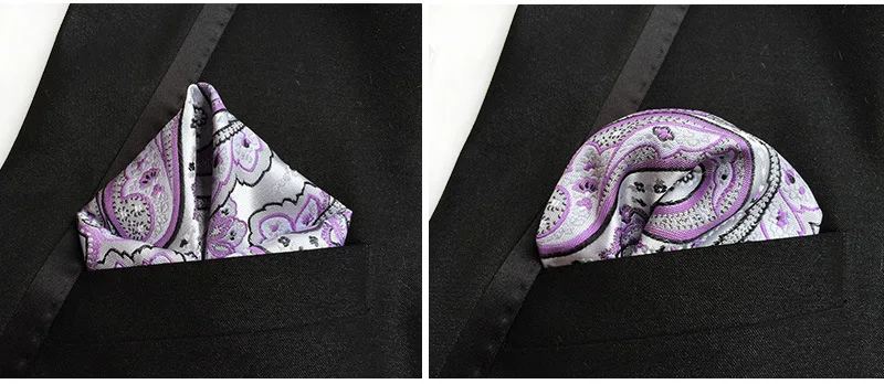 25*25cm Herren Anzüge Einstecktuch Taschentücher für Hochzeit Mode Paisley Dot Taschentücher Herren Brust Handtuch Geschenk – Detail 11