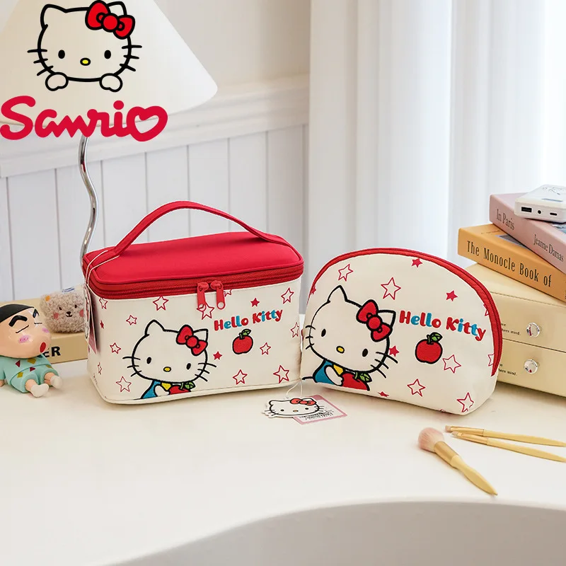 

Sanrio новая женская косметичка милая сумка для отдыха и путешествий для хранения с героями мультфильмов универсальная портативная дорожная сумка большой емкости