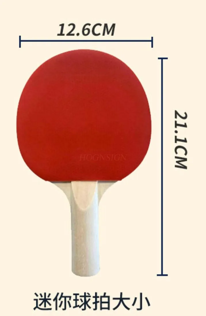 Mini raquete de tênis de mesa infantil, raquete pequena, brinquedo para bebê, iniciante