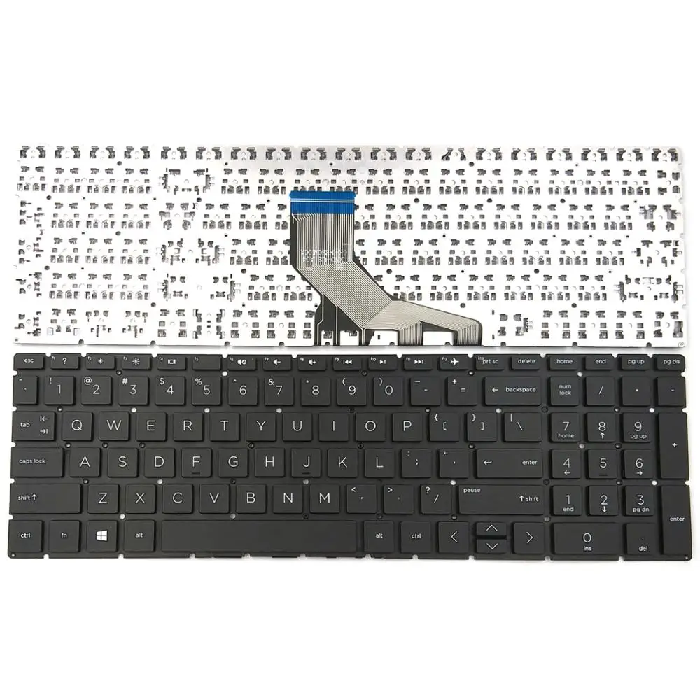 New For HP 15-DA 15-DA0012DX 15-DA0032WM 15-DB 15-DB0047WM TPN-C135 TPN-C136 Laptop Keyboard US Black