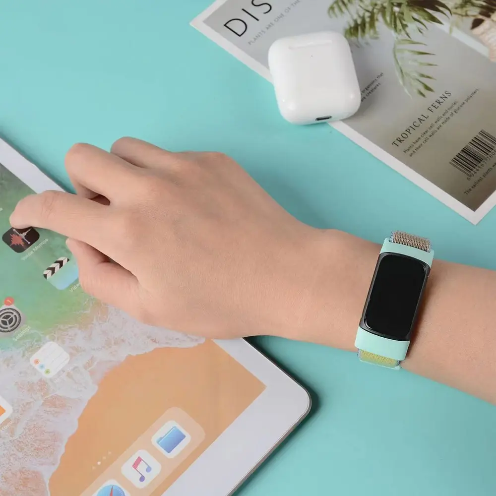 Bracelet Boucle en Nylon pour Fitbit Charge 6 5, Original Smart Sports, Confortable, Respirant