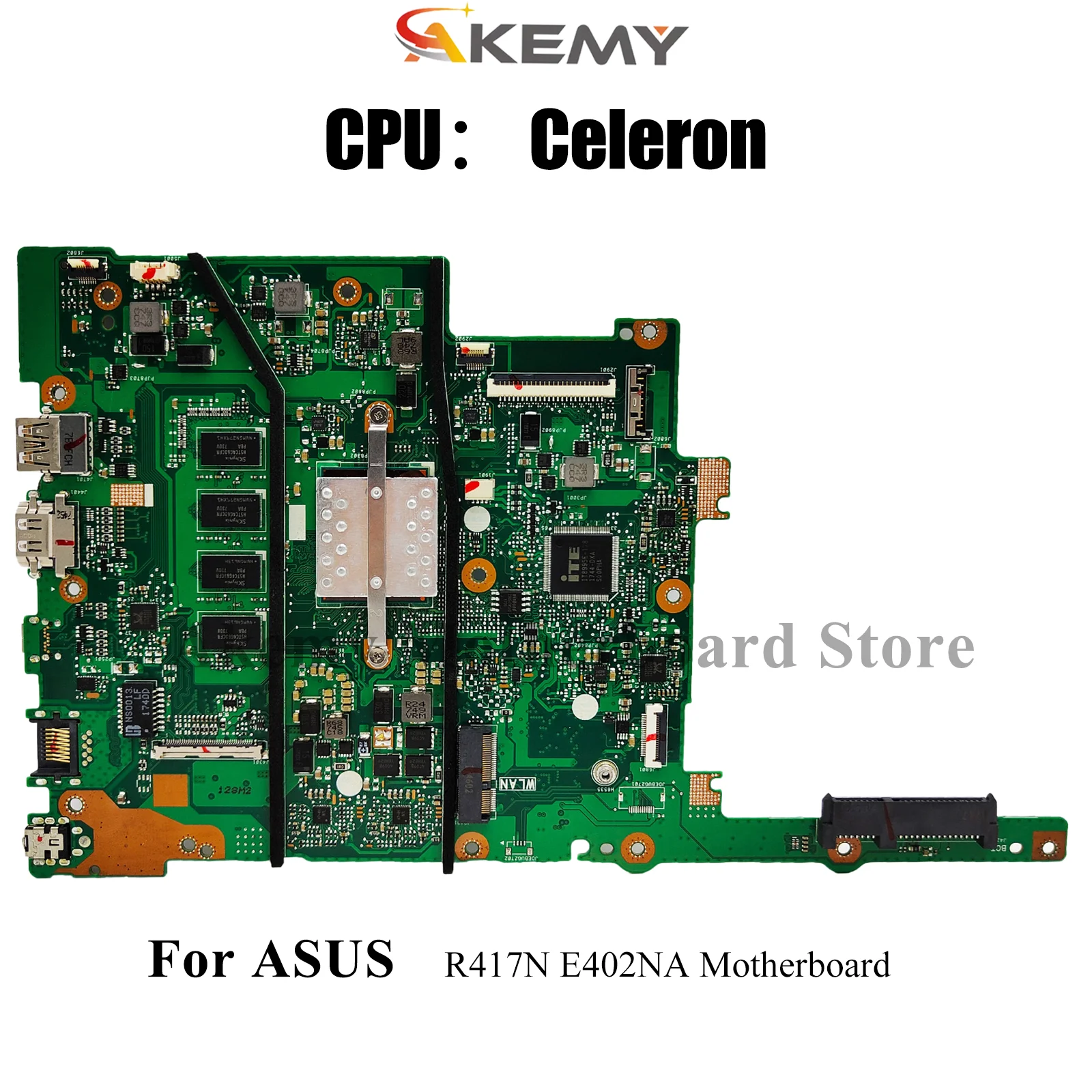

E402NA Материнская плата для ноутбука ASUS EeeBook E402N E402NA R417N Материнская плата для ноутбука с процессором Celeron 100% тестирование ОК быстрая доставка