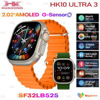 2025 HK10 Ultra 3 AMOLED Smartwatch Men HK9 Upgraded ChatGPT NFC SmartWatch 4GB ROM Dynamic Island Ai Watch Face For Android