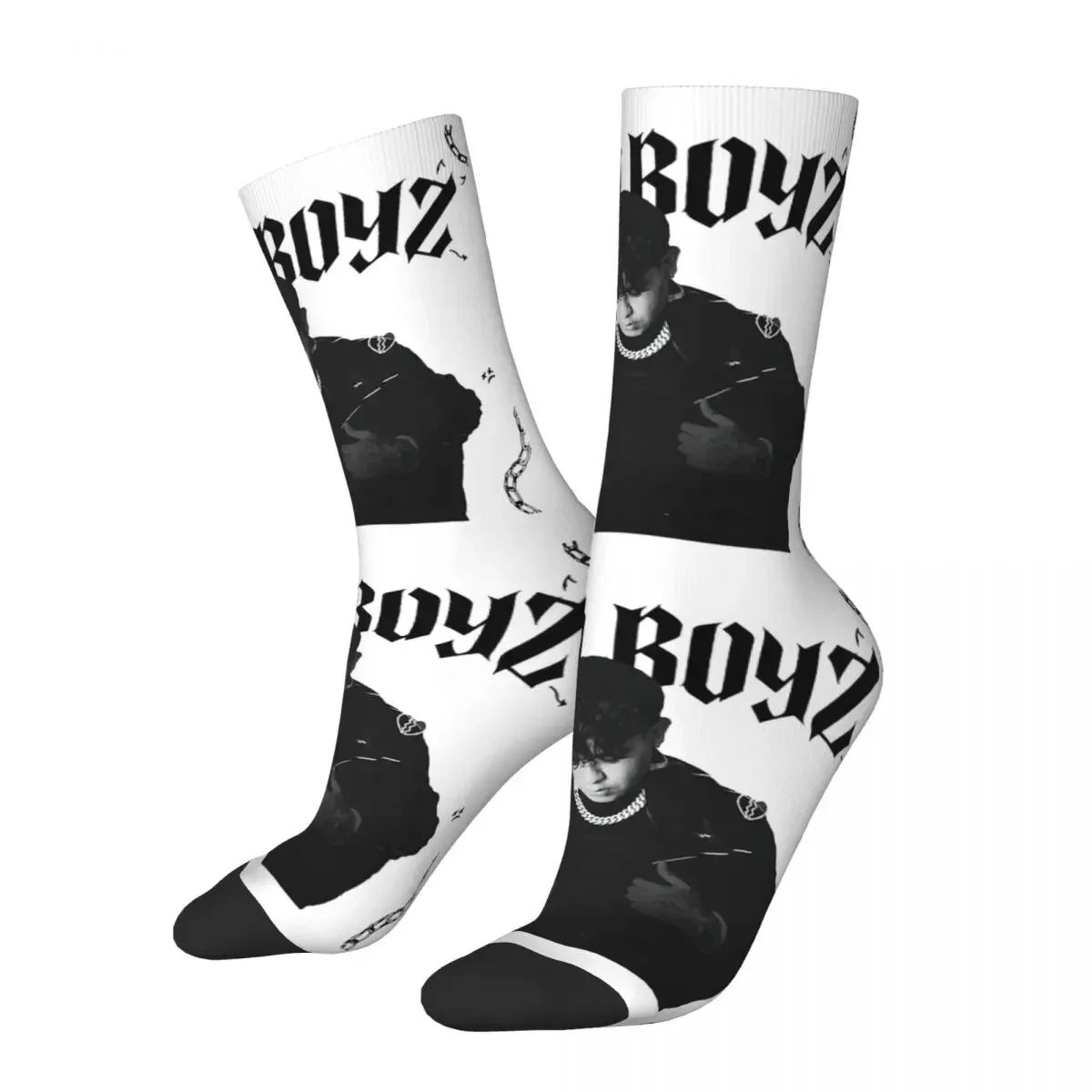 Junior H Sad Boyz Tour Socks Men's Women's Fashion Socks Harajuku Spring Summer Autumn Winter Middle Tube Socks Gifts