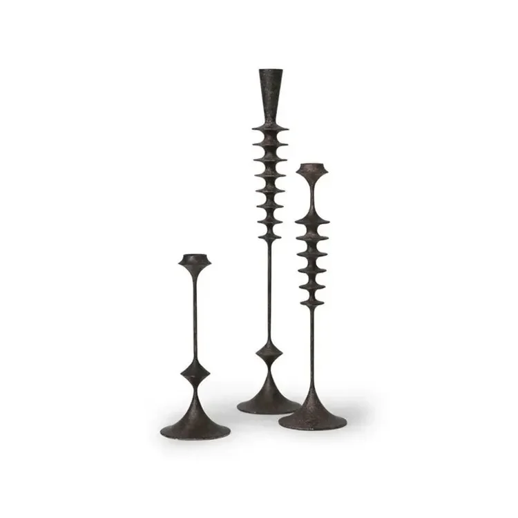Nordic modern medieval candle holder model room living room dining room table candle holder combination atmosphere ornament
