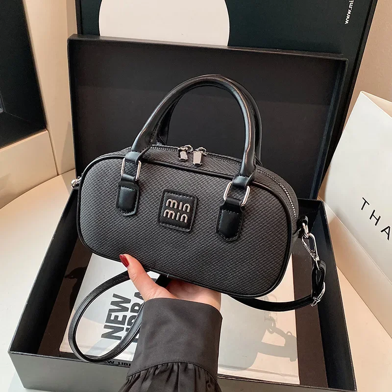 

2025 Trendy Women's Color Block Crossbody/Handheld Bag Unique Premium Leather All-Match Minimalist Stylish