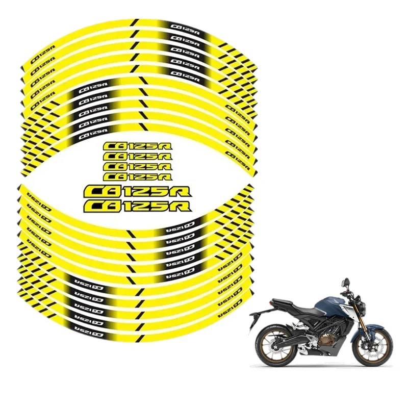 FOR HONDA CB125R Motorcycle Parts Contour Wheel Decoration Decal Sticker - D