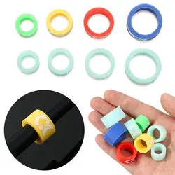 1pc Luminous Silicone Fishing Rod Anti-skid Ring Rod Stop Ring Fishing Tools Finger Rod Ring Fishing Gear Fishing Accessories
