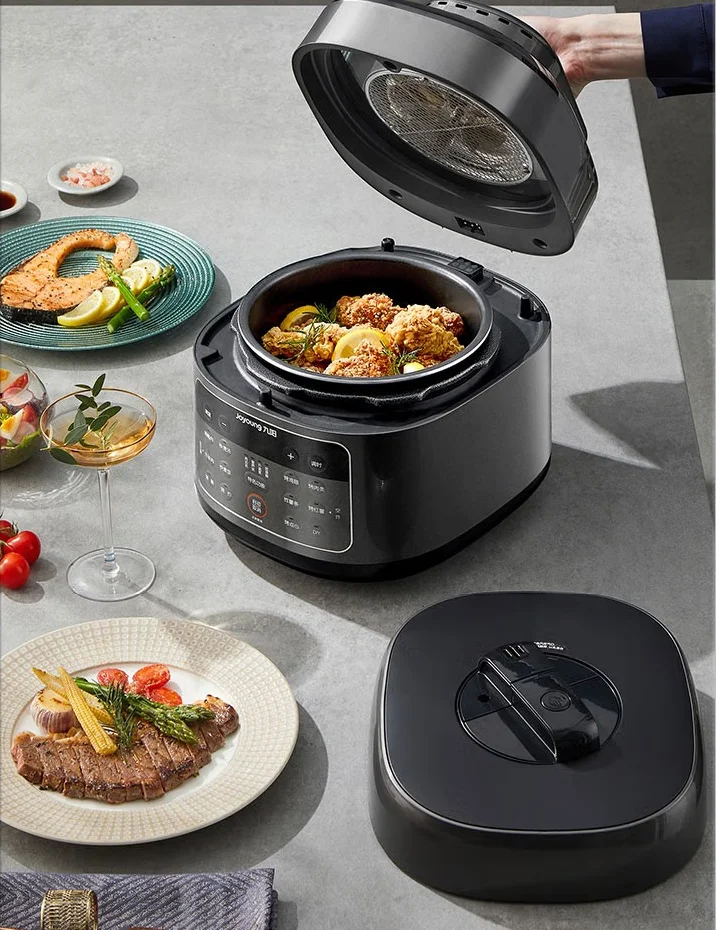 Multifunctional Electric Pressure Cooker Air Fryer 2-in-1 LCD Control 4.1-5L Capacity 1200W Energy Efficiency A+ Overheat