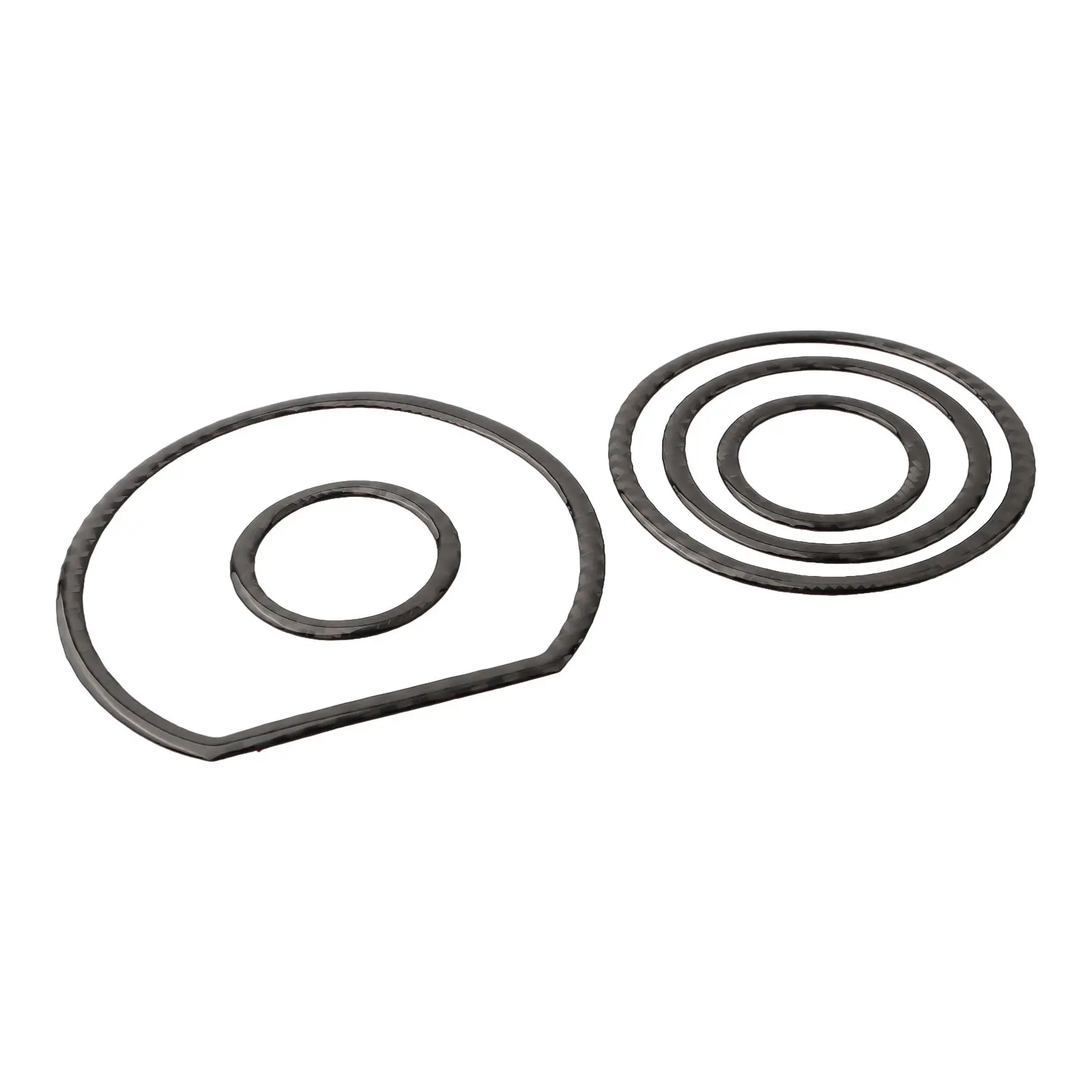 5pcs New Carbon Fiber Speedometer Accent Trim DIY Item Existing Scratches For Toyota-Tundra 2007-2013 Accessories