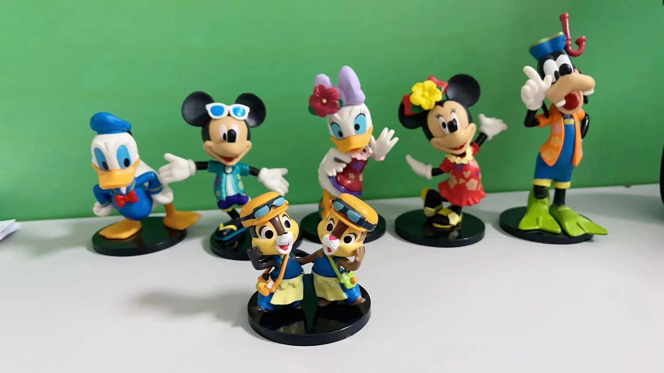 6-13 cm Disney Cartoon  Minnie  Mickey Mouse  Figures toys set Goofy Wedding cake decoration Action Wedding gift