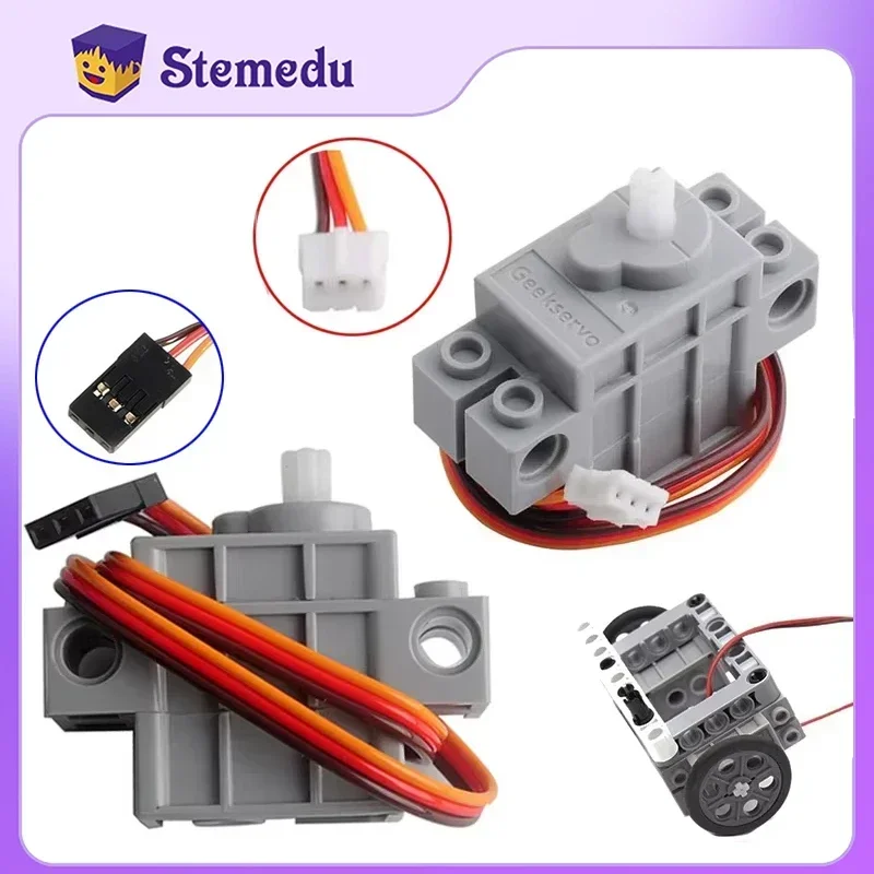 

270-градусный программируемый серводвигатель Geek Geekservo для legoeds для micro:bit Robotbit Smart Car Makecode для детей, образование