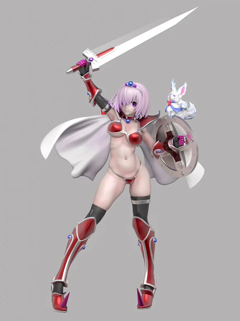 

Resin Figure Kit 1/7 GRIZZRYPANDA FGO ブレイブマシュ Unpainted Garage Resin Kit Model GK