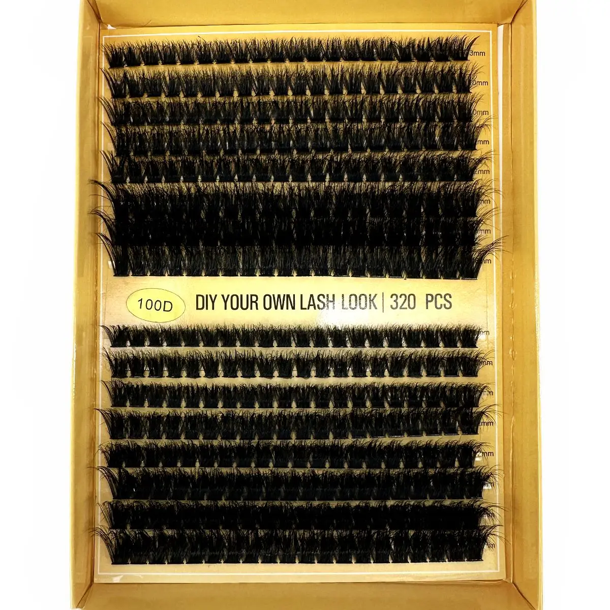 320Ps DIY 5D Fluffy Lash Clusters 60D 80D 100D Dicke Wimpern Cluster D/DD Curl Wispy Einzelne Wimpern 9-16mm Wimpern Verlängerung – Detail 9