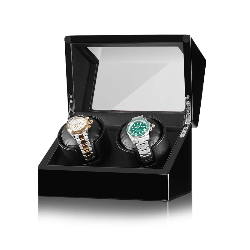 

Watch Winders for Automatic Watches Unique Leather Automatic Winder with Double Flexible Plush Universal Pillow for Lady and Man