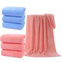 1/2PCS Reusable Multi-Color Coral Fleece Towels Ultra Soft Highly Absorbent Quick Drying Towels Widely Used Bathrooms Hotels