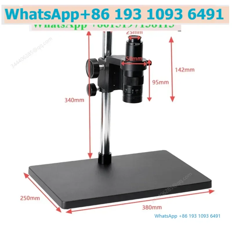 High-definition monocular industrial microscope lenses and mounts