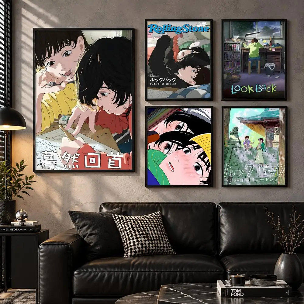 Look Back Moving Coming-of-Age Manga Drama Anime Movie Art Poster Stylish Unframed Wall Art Prints for Bedroom & Living Room