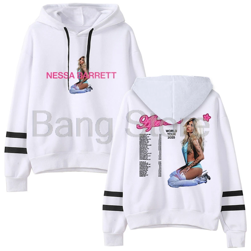 Nessa Barrett Aftercare World Tour Pullover Hoodie Unisex Hooded Sweatshirt Fashion Unisex Tracksuit