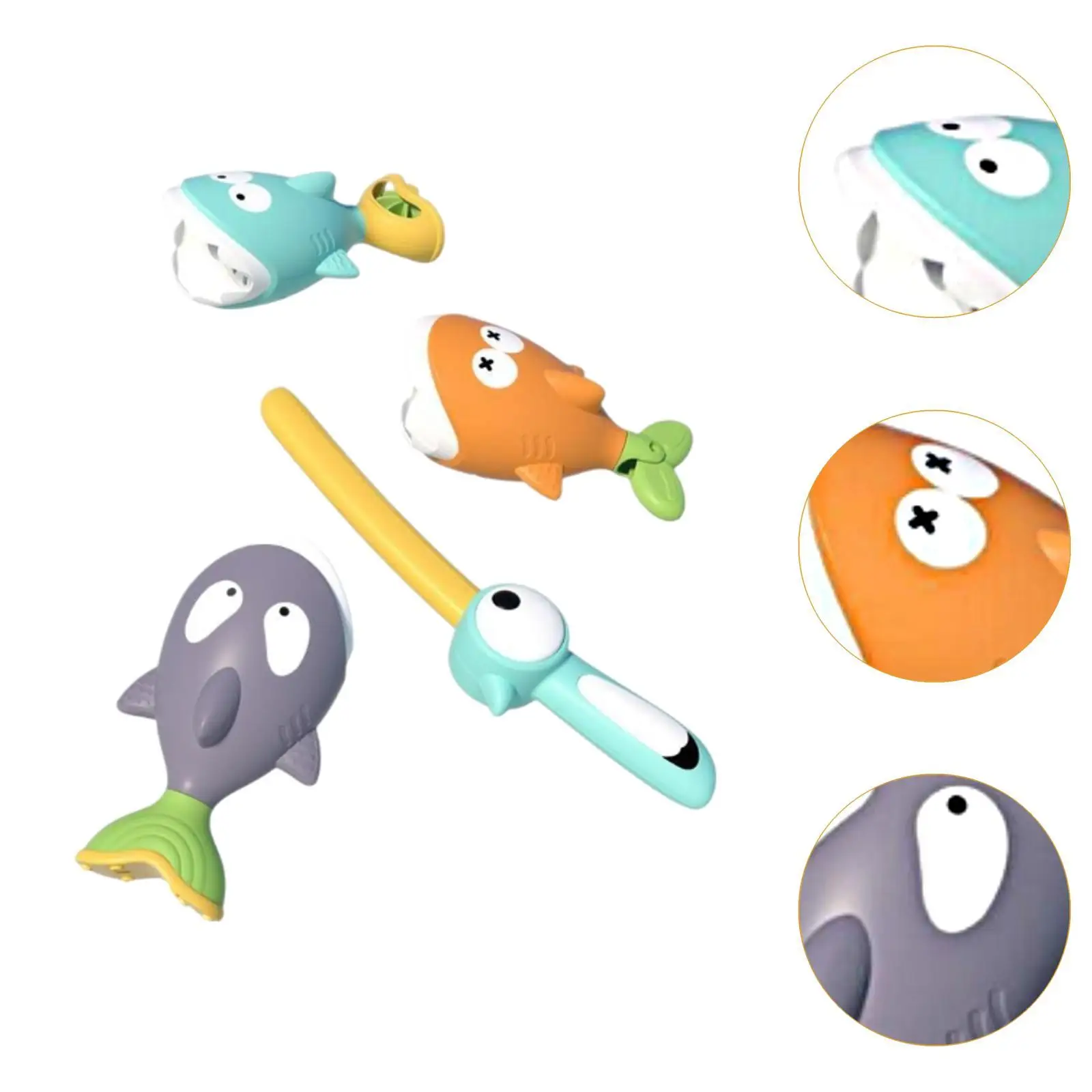 Accessorio per il bagnetto del bambino Gioco educativo di pesca Giocattolo per piscina da bagno per bambini e stoccaggio di giochi per vasca da bagno